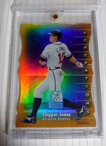 1998 Donruss Elite Chipper Jones /100 Status 名作 レア