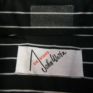 昭和 レトロ 大丸百貨店オリジナル アメリカのデザイナー John Weitzの半袖シャツ サイズ表記M バスト98 ウエスト85の画像4
