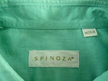 SPINOZA 半袖シャツ 生地綿85、麻15％ サイズ表記M 日本製_画像5