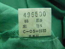 SPINOZA 半袖シャツ 生地綿85、麻15％ サイズ表記M 日本製_画像6