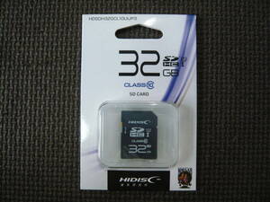 HIDISC SD CARD 32GB 新品、未開封品　送料84円