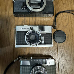 【おまとめ】ジャンクカメラ20個（オリンパス、コニカ、キャノン他）Olympus Pen OM2の画像4