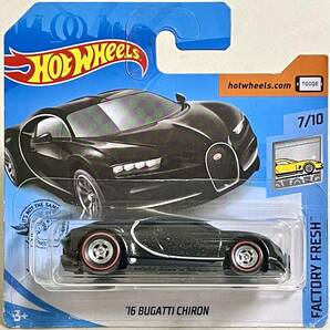 ホットウィール（ HOT WHEELS ）【 リアルライダー仕様 】2016 ブガッティ シロン（ショートカード）の画像1