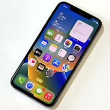 SIMフリー iPhone X スペースグレイ 256GB MQC12J/A バッテリー最大容量100％ アクティベーションロック解除済_画像1