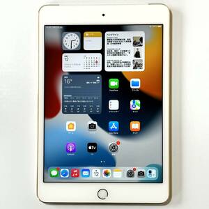 Apple SIMフリー iPad mini 4 ゴールド 16GB MK712J/A Wi-Fi+Cellular アクティベーションロック解除済