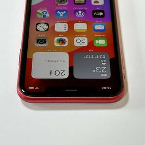 SIMフリー iPhone 11 (PRODUCT)RED Special Edition 64GB MWLV2J/A バッテリー最大容量81％ アクティベーションロック解除済の画像7