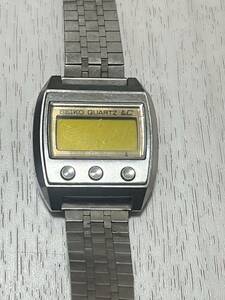 SEIKO セイコー QUARTZ クォーツ LC デジタル メンズ 腕時計 0614‐5010 シルバーカラー ステンレススチール