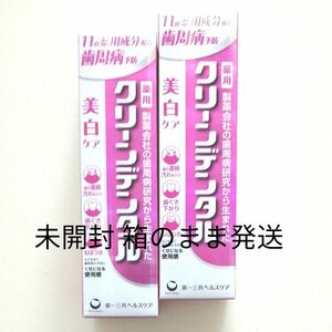 第一三共ヘルスケア 薬用 クリーンデンタル 美白ケア 100g 医薬部外品 歯磨き粉 2個