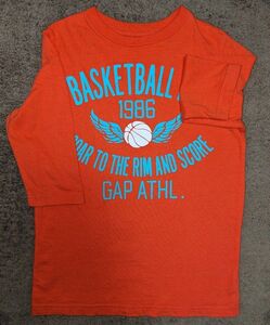 GAPkids　GAP　ギャップキッズ　ギャップ　120 Tシャツ 5分袖　オレンジ