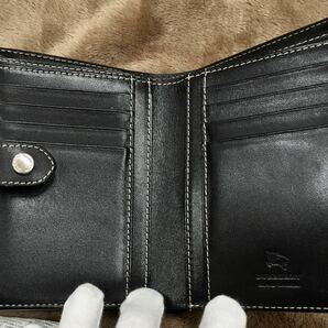 BURBERRY BLUE LABEL/バーバリーブルーレーベル◆箱入り、タグあり 折り財布◆ロゴプレート ロゴ金具 Wホック チェック柄◆野の画像4