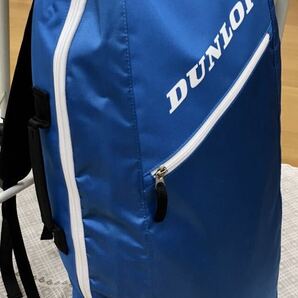 タグ付き、未使用品♪ダンロップ/DUNLOP ロングバックパック(テニスラケット2本収納可) DTC-2232◆6,050円 ブルー×ホワイト◆男女兼用 森の画像2