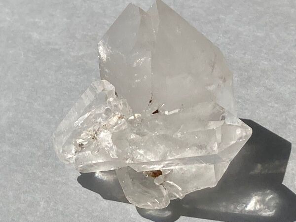 クリアクォーツ クラスター 両剣水晶 DT レコードキーパー 虹入 水晶 原石