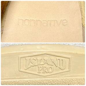 【ISLAND×nonnative】アイランド×ノンネイティヴ US9/26.5cm相当 ローファー 白 ホワイト ベージュ メンズ スエード デッキシューズ 革靴の画像10