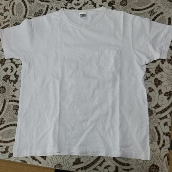 アメリカ製白半袖 Tシャツ ポケT