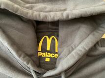 palace x Mcdonald's パレス マクドナルド コラボ L 黒 Logo Hoodie パーカー スウェット フーディー 新品_画像4