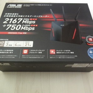 美品★ASUS エイスース ゲーミングWi-Fiルーター 無線LANルーター デュアルバンド対応 ビームフォーミング RT-AC86Uの画像1