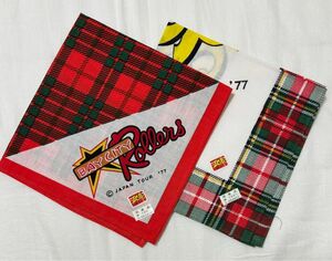 Bay City Rollers 1977年来日記念　ハンカチ