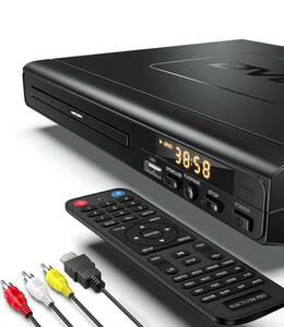 ELECTCOM PRO(エレクトコム) DVDプレーヤー HDMI付きテレビ用 ミニDVDプレーヤー スマートテレビ用 リージョンフリーDVDプレーヤー 美品