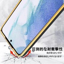 Galaxy S10 Plus ケース 耐衝撃 TPU ケース ソフト メッキ加工 ワイヤレス充電 ラップホール付き 薄型 軽量 メッキ枠 ブラック/ゴールド_画像4