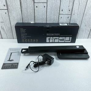 Lepro デスクライト led 目に優しい ACアダプター付き 電気スタンド USBポート付き 卓上 超高輝度 照明とデバイス充電を両立(ブラック)の画像9