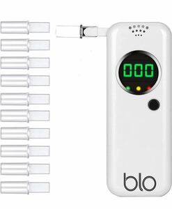 BLOアルコールチェッカー アルコール検知器とマウスピース - デジタルLCDスクリーン備えたポータブル アルコールチェッカー ストロータイプ