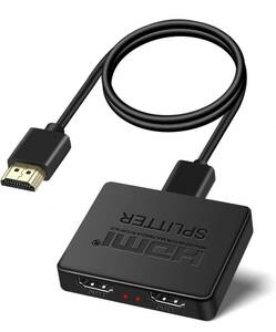 【EDID安定版】avedio links HDMI 分配器 1入力2出力 4k 同時出力 HDMIスプリッター EDID機能付き分配機 2ポート 2画面同時出力 3D 1080p 