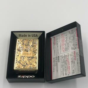 ZIPPO(ジッポ) ライター 唐草 ゴールド＆ブラック 定価13750円★新品 送料無料★アラベスク オイルライター 5621114の画像1