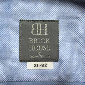 未使用品 3Lサイズ★BRICK HOUSE/ブリックハウス◆シャツ ボタンダウン ブルー HOT-II 高機能素材 ウォームビズ オンオフ両用の画像5