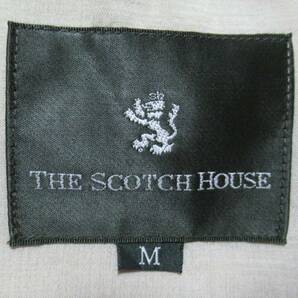 美品★THE SCOTH HOUSE/スコッチハウス◆ベスト フルジップ 麻素材 リネン ベージュ系 三陽商会の画像6