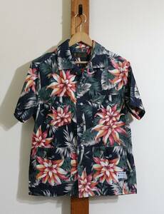 美品 人気アイテム★TOYPLANE/トイプレーン◆シャツ 半袖 キューバシャツ 花柄 FLORAL GUAYABERA SHIRT TP14-NSH06 ルード TOY PLANE