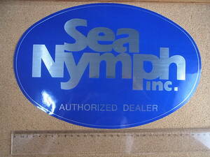 Sea Nymph シーニンフ ディーラー ステッカー 大型 / アルミボートジョンボート ボートショップ / 検索 heddon へドン バルサ50 ハトリーズ