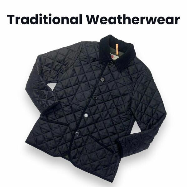 TraditionalWeatherwear キルティングジャケット　黒　40 中綿 ジャンパー　上着　アウター