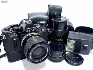 Canon AE-1 FD 35mm 1:2 S.S.C. 135mm 1:3.5 S.C. キャノン 一眼レフ フィルムカメラ ボディ レンズ ワインダー シャッターOK M265OA