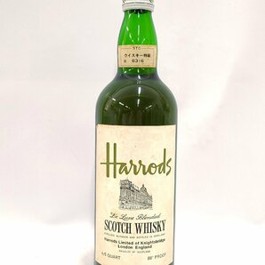 未開栓 Harrods ハロッズ デラックス ブレンデッド 43％ 760ml スコッチウイスキー 洋酒 古酒 M115O.の画像1