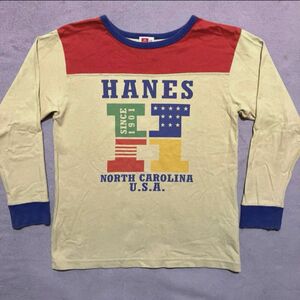 HANES ヘインズ　長袖Tシャツ