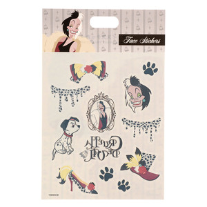  Disney store kruela face * sticker vi Ran z 101 Dalmatians woman .ta toe sticker Villains woman .