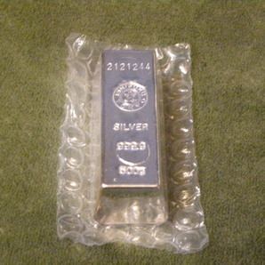 純銀 500g 銀地金 シルバー インゴット SILVER 999.9 (b)の画像1