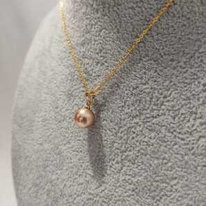 1円スタート パール ペンダントトップ イミテーション 真珠 9㎜ ネックレス necklace レディース 130の画像5