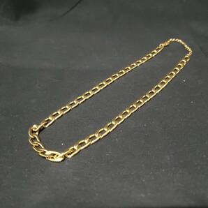 1円スタート 喜平チェーン ネックレス 18K Gold Plated 18KGP 鍍金 イエロー ゴールド necklace レディース メンズ ユニセックス 315の画像2