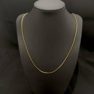 1 иен старт длинный цепь колье 18K Gold Plated 18KGP. золотой Gold necklace 40+5cm женский мужской унисекс 320