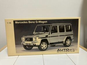 AUTOart オートアートミレニアム 1/18 ミニカー メルセデスベンツ Mercedes Benz G-Wagon シルバー