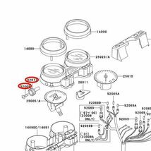 在庫あり 即納 ゼファー χ G2-G9 G6F-G8FA 純正 トリップ メーター ノブ ゼファー 400 カイ ZR400C ファイナル カワサキ_画像2