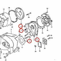 在庫あり 即納 Z1 Z2 純正 ミッションカバー ガスケット オイルシール セット 1台分 カワサキ 検 KZ900 KZ1000 MK2 Z750FX Z750F Z1R_画像2