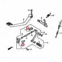 CB750F シフト チェンジ リンク ダストカバー ブーツ ２個セット ホンダ 純正部品 RC04 CB900F CB1100F RC01 CB750K ステップ_画像2