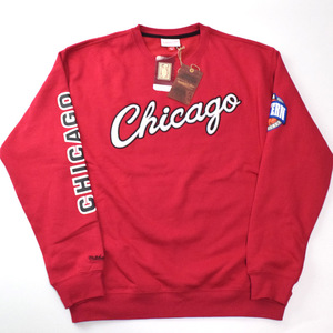 訳未使用 Mitchell&Ness ミッチェル&ネス NBA THERE AND BACK FLEECE CREW シカゴ ブルズ スウェット M