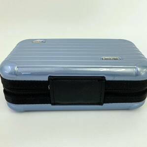 AA08943 ANA 全日空 RIMOWA リモワ コラボ ファーストクラス アメニティポーチ スーツケース型 光沢 スカイブルーの画像4