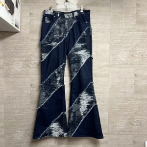 TAAKK ターク 22AW ESCARGOT FLARE DENIM PANTS エスカルゴジャガード フレアデニムパンツ ブルー TA22AW-PT015【中目黒B04】