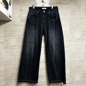  jieda ジエダ jie-24S-PT04 24SS USED 3D BAGGY DENIM デニムパンツ ブラック size2 【中目黒B04】