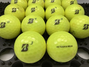 Q265【人気】ブリヂストン BRIDGESTONE TOUR B XS 2022年モデル イエロー 18個【B級ランク】【ロストボール】