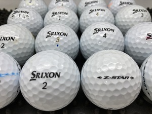 Q290【人気】SRIXON スリクソン Z-STAR 2021年モデル ホワイト 16個【B級ランク】【ロストボール】